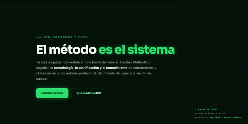 Football MethodOS: el método es el sistema